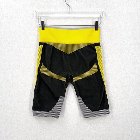 ADIDAS BY STELLA MCCARTNEY Cycling Shorts Large Yellow Logo Waist Seamless Bike - Picture 5 of 15